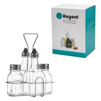 Regent Condiment Set 4 Piece Chrome