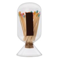 Regent Glass Matchstick Cloche With Striker & Matches 