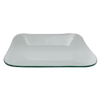 Regent Rectangular Platter Glass Bubble Medium 