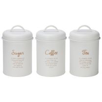 Regent Tea Coffee Sugar Canister 3 piece