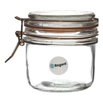 Regent Round Hermetic Jar With Rose Gold Clip