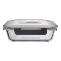 Consol Madrid Rectangular Glass Container  Clip on Lid 630ml