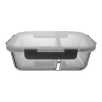 Consol Madrid Rectangular 2 Division Glass Container 1.36LT