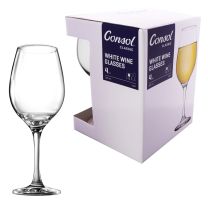 Consol Lyon Stem White Wine Glass 4pack 385ml