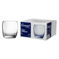 Consol Glasgow Whiskey Tumbler 4pack 330ml