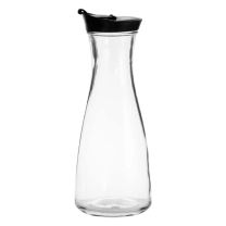 Regent Glass Carafe With Black Lid 850ml