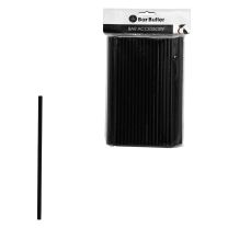 Bar Butler Paper Straws Black 100 Piece 6mm