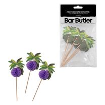 Fold Out Palm Tree Cocktail Picks 12 piece