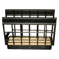 Regent Napkin Holder Black Wire & Wood 