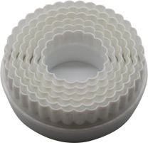 Elisabeth Hodgson Round Cutter Fluted/Plain 6 Piece