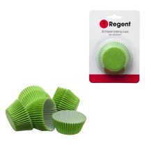 Regent Cake Cups Plain Green 50 Pieces