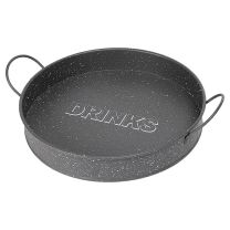 Bar Butler Bar Tray Grey and Mottled White