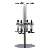 Bar Butler 4 Bottle Tot Dispensers 25ml on Stand