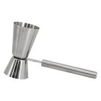 Bar Butler Double Tot Measure With Handle Stainless Steel 25/50ml