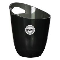 Bar Butler Wine Bucket Transparent Black Plastic 3L