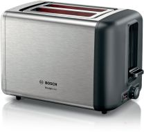 Bosch DesignLine Compact Toaster Brushed Steel 970W S/Steel
