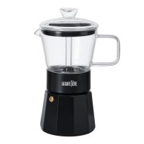 La Cafetière Verona Glass Espresso Maker 6 Cup – Black