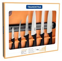 Tramontina 7 Piece Knife Set + Magnetic Rack