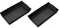 Mini Rectangle Loose Bottom Quiche Tin (EACH) 110x60x20mm