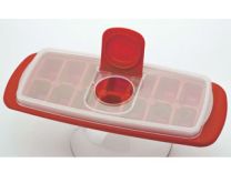 Joie Flip & Fill Tab Ice Cube Tray Red 14 Cubes