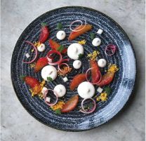Churchill Stonecast Coupe Plate 18.2cm Charcoal Black