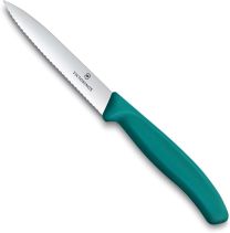 Victorinox Swiss Classic Paring Knife Serrated Kale Green 10cm