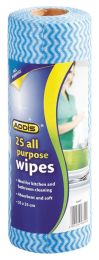 Addis Cloths Perforated Wipes On A Roll 25