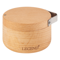 Legend Premium Beechwood Salt Cellar and Spoon
