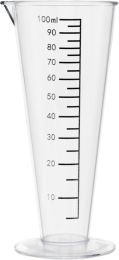 Regent Conical Plastic Measuring Beaker 100ml 
