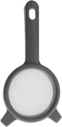 Regent Kitchen Stainless Steel Strainer with Grey Plastic Frame – 85mm