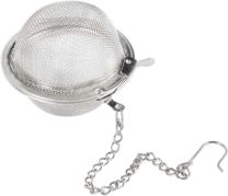 Elisabeth Hodgson Stainless Steel Mesh Tea Ball on Chain 