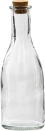 Regent Glass Oil/Vinegar Bottle Round with Cork Lid – 300ml