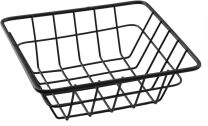 Regent Wire Serving Basket Square Powder Coated Black