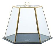 Artesa Glass Serving Cloche with Slate Base