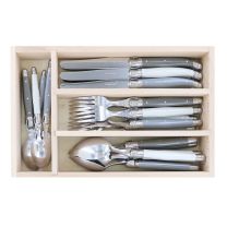 Laguiole AV Cutlery Set Mystify 24 piece in Wooden Box