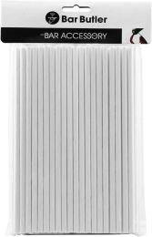 Bar Butler White 3-Ply Paper Straws 6mm – 100 Pack
