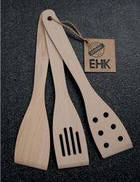 Elisabeth Hodgson Spatula Wooden 3 piece Assorted 