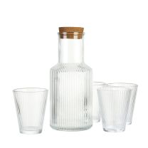 Home Classix Glass Carafe 1L +Tumblers 450ml 5piece