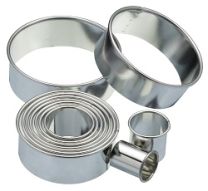 Round Cookie Cutters 11pce Plain