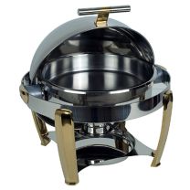 Chafing Dish Polished Stainless Steel Round