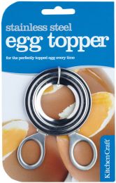 KitchenCraft Stainless Steel Egg Topper 10cm x 6.5cm
