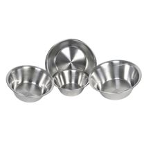 Mixing Bowl Stainless Steel Flat Bottom 2.4L