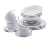 Maxwell & Williams White Basics Round Coupe 20 Piece Dinner Set