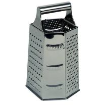 Grater 6 Sided Stainless Steel Handle