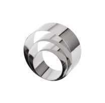 Mousse Rings Round Set Stainless Steel 6cm 8cm 10cm
