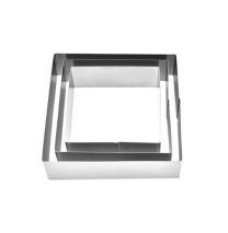 Mousse Rings Square Set Stainless Steel 6cm 8cm 10cm