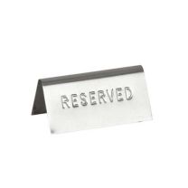 Reserved Table Sign Stainless Steel