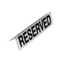 Cater Ace Clear Plastic Reserved Table Sign