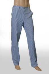 Chefs Pants Pull on Blue Check Medium