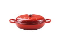 Aqua Cast Iron Red Casserole 40cm 